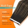Sunny Hair Light Brown Balayage Injected Invisible Tape in Hair Extensions, 22 Inch 20Pcs 50g, Natural Invis Edge Tape, Real Human Hair, Seamless Hand Sewn Hair Extensions(#2/2/6 Brown Balayage)