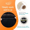 Sunny Hair Light Brown Balayage Injected Invisible Tape in Hair Extensions, 22 Inch 20Pcs 50g, Natural Invis Edge Tape, Real Human Hair, Seamless Hand Sewn Hair Extensions(#60 Platinum Blonde)