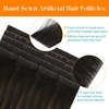 Sunny Hair Light Brown Balayage Injected Invisible Tape in Hair Extensions, 22 Inch 20Pcs 50g, Natural Invis Edge Tape, Real Human Hair, Seamless Hand Sewn Hair Extensions(IJTP-#2/2/6 Balayage Brown)