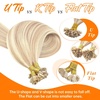 Sunny Hair 14 Inch U Tip Hair Extensions Human Hair, Blonde Highlights, Soft Keratin Tips, Invisible Bonds, for Women, Adds Dimension for Birthday Parties and Night Out Events, 50g