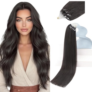 Sunny Hair Micro Link Hair Extensions Human Hair 18inch 50g Micro Ring Hair Extensions Real Human Hair