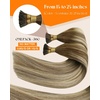 Sunny Hair 18 Inch I Tip Hair Extensions, Brown Ombre, Low-Maintenance, Ideal for Women with Thin Hair, Provides Natural Fullness for Anniversary Parties and Evening Celebrations, 50g