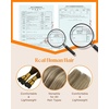 Sunny Hair I Tip Hair Extensions Human Hair, Dark Brown Balayage Light Brown Mix Blonde, for Engagement Parties, Anniversary Dinners, and Formal Occasions, 50g 18 Inch