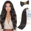 Sunny Hair 20inch I Tip Hair Extensions Human Hair 50g Remy Itip Human Hair Extensions Mocha Brown Pre Bonded Hair Extensions for Wedding