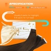Sunny Hair Dark Brown Tape in Extensions Real Human Hair 22 Inch