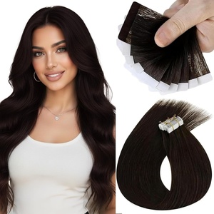 Sunny Hair Dark Brown Tape in Extensions Real Human Hair 22 Inch
