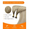 Sunny Hair Nano Bead Hair Extensions Human Hair Ombre Blonde Nano Extensions 18inch Nano Ring Hair Extensions for Women 50g