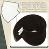 Sunny Hair Tape in Hair Extensions Real Human Hair Invisible Remy Hair Extensions Tape ins for Women Darker Brown 16 inch 20Pcs 50G