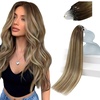 Sunny Hair 18 Inch Micro Link Human Hair Extensions Microbead Soft | Brown Balayage Ash Brown With Blonde Highlights, Adds Natural Volume For Weddings, Parties, And Night Out Events, 50g