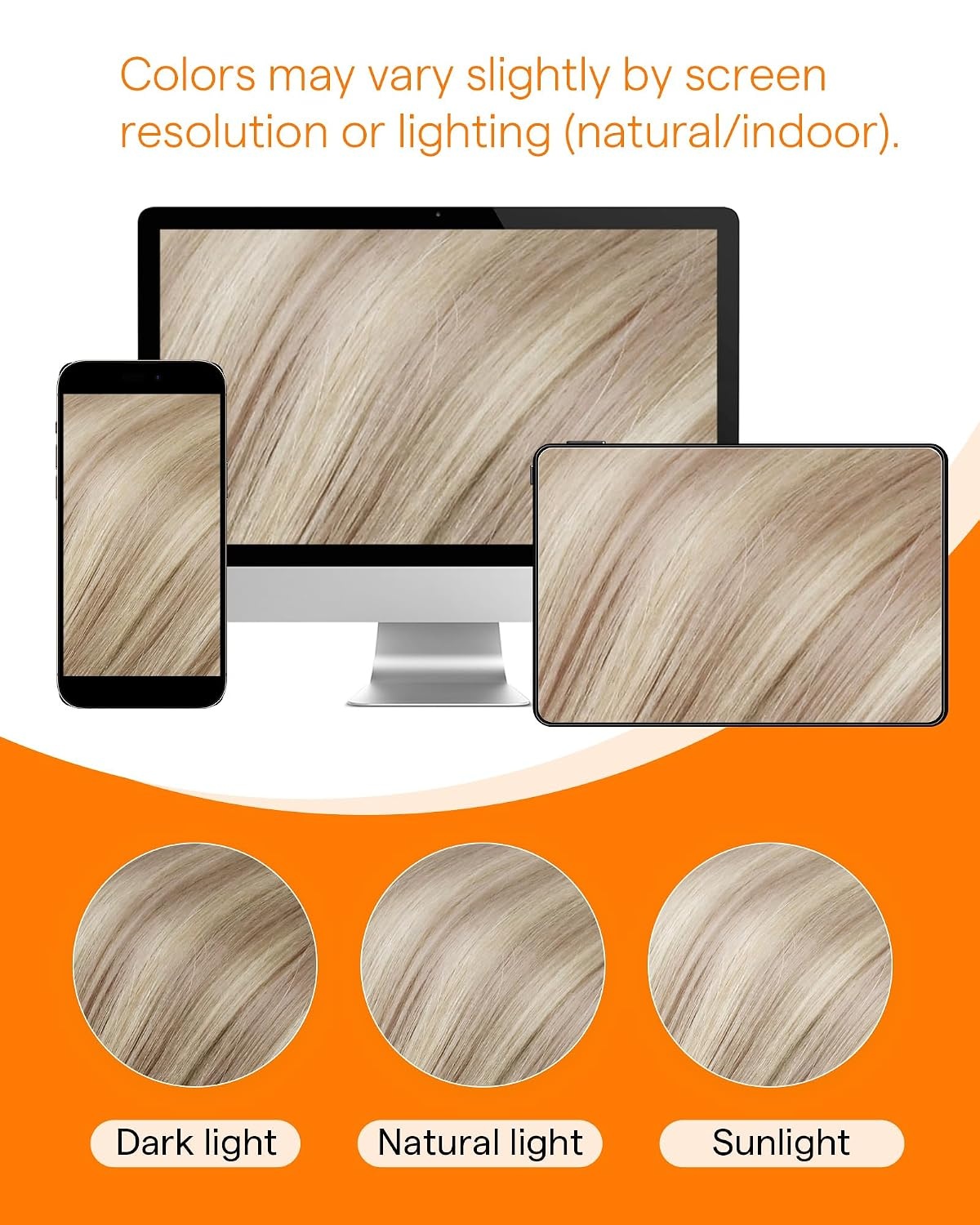 image:imageSunny Hair 20 Inch Microlink Hair Extensions Human Hair Micro Loop Ash Blonde Highlights Bleach Blonde Vibrant Color PreBonded Soft Feel Adds Volume For Daily And Special Occasions 50g