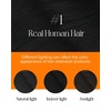 Sunny Hair 22 Inch Nano Ring Hair Extensions, Jet Black, Invisible Nano Tips, Natural Length, for Women with Fine Hair, Adds Volume for Evening Parties and Formal Occasions, 50g