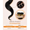 Sunny Hair 24 Inch I Tip Human Hair Extensions, Dark Brown with Medium Brown Balayage, Easy to Maintain Cold Fusion, for Bridal Portraits, Rehearsal Dinners, and Social Celebrations, 50g