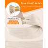 Sunny Hair 24 Inch I Tips Real Human Hair Extensions, Ice Blonde, Soft Invisible Beads Hair, for Women with Long Hair, Provides Volume for Wedding Receptions and Evening Galas, 50g