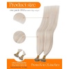 Sunny Hair Nano Hair Extensions Human Hair Blonde Nano Bead Hair Extensions Human Hair Easy to Maintain 16inch 50g