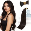 Sunny Hair 100g I Tip Hair Extensions 18inch Dark Brown Itips Human Hair Extensions Invisible Pre Bonded Hair Extensions Real Human Hair for Women