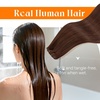 Sunny Hair Butterfly Hair Extensions Black Balayage Silver 18 Inch 100G | Party Ready Double Weft Hair, Confidence-Boosting, Seamless Blend, Natural Looking, Add Volume, For Birthday(#33 Mahogany Brown)