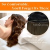 Sunny Hair Butterfly Hair Extensions Black Balayage Silver 18 Inch 100G | Party Ready Double Weft Hair, Confidence-Boosting, Seamless Blend, Natural Looking, Add Volume, For Birthday(# 1C Mocha Brown)