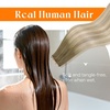 Sunny Hair Butterfly Hair Extensions Black Balayage Silver 18 Inch 100G | Party Ready Double Weft Hair, Confidence-Boosting, Seamless Blend, Natural Looking, Add Volume, For Birthday(# 18/60/60A SUN-Ash Blonde Ombre Blonde)