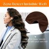 Sunny Hair Butterfly Hair Extensions Black Balayage Silver 18 Inch 100G | Party Ready Double Weft Hair, Confidence-Boosting, Seamless Blend, Natural Looking, Add Volume, For Birthday(#33 Mahogany Brown)