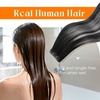 Sunny Hair Butterfly Hair Extensions Black Balayage Silver 18 Inch 100G | Party Ready Double Weft Hair, Confidence-Boosting, Seamless Blend, Natural Looking, Add Volume, For Birthday(#1B/S/1B Black Balayage Silver Grey)