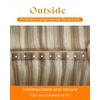Sunny Hair Butterfly Weft Hair Extensions Golden Blonde Highlights | 18 Inch 50G, Thick Double Weft Human Hair, Can Be Styled With Heat, Perfect For A Wedding Or Birthday Party