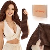 Sunny Hair Butterfly Hair Extensions Black Balayage Silver 18 Inch 100G | Party Ready Double Weft Hair, Confidence-Boosting, Seamless Blend, Natural Looking, Add Volume, For Birthday(#33 Mahogany Brown)