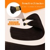 Sunny Hair 22 Inch I Tip Hair Extensions Human Hair Brunette Darker Brown | Soft Tips, Invisible Pre-Bonded, Natural Movement, for Fine Hair and Celebrations, 50g