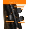 Sunny Hair Butterfly Weft Hair Extensions Human Hair Balayage Brown | 14 Inch 50G, Easy To Style Beaded Weft Hair Extensions, Natural Looking, Nice For Straight Hair, For Travel