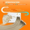 Sunny Hair Tape in Extensions Human Hair Balayage 20Pcs for Graduation Days | Invisible Hair Extension Tape, Cool Ash Grey with Blonde, Lightweight Invisible, Natural-Looking Blend, 14inch 50g