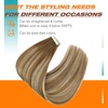 Sunny Hair Tape in Extensions 24Inch Long Brown Balayage Blonde | Soft Texture Tape Extensions,Smooth Straight,25g 10pcs,for Everyday Casual