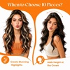 Sunny Hair Tape in Extensions 24Inch Long Brown Balayage Blonde | Soft Texture Tape Extensions,Smooth Straight,25g 10pcs,for Everyday Casual