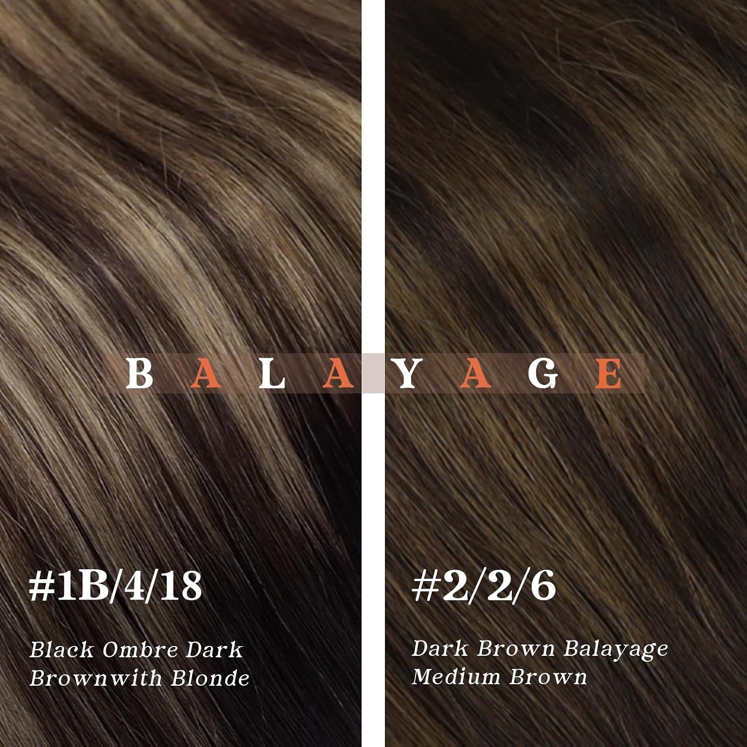 image:imageSunny Hair Micro Bead Hair Extensions Human Hair Microlink 18 Inch Brown Ombre Balayage with Medium Brown Adds Natural Volume for Weddings and Professional Events 50g