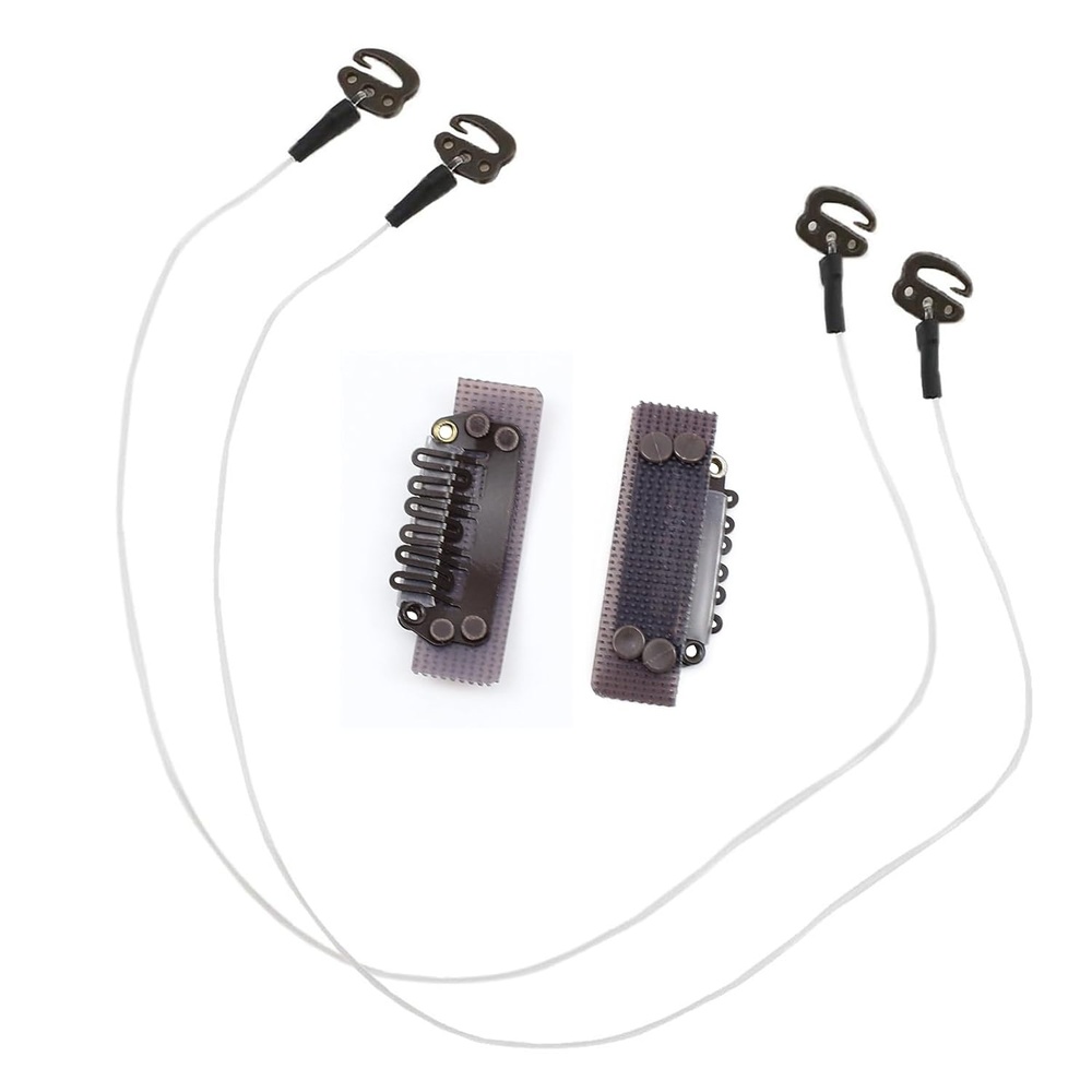 image:imageSunny Hair Dark Brown Replacement Wire Clips for Invisible Hair ExtensionsDarkBrown