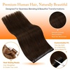 Sunny Hair Butterfly Hair Extensions Human Hair Chocolate Brown 16 Inch
