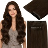 Sunny Hair Butterfly Hair Extensions Human Hair Chocolate Brown 16 Inch