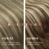 [2 Packs Bundle] Sunny Hair Clip in Hair Extensions Blonde 18inch 3pcs 80g + Clip in Hair Extensions Brown Blonde 3pcs 18inch 80g