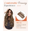 245g 22inch Caramel Blonde Balayage Hair Extensions Bundle Clip in Hair Extensions and Wire Hair Extension 2 Packs